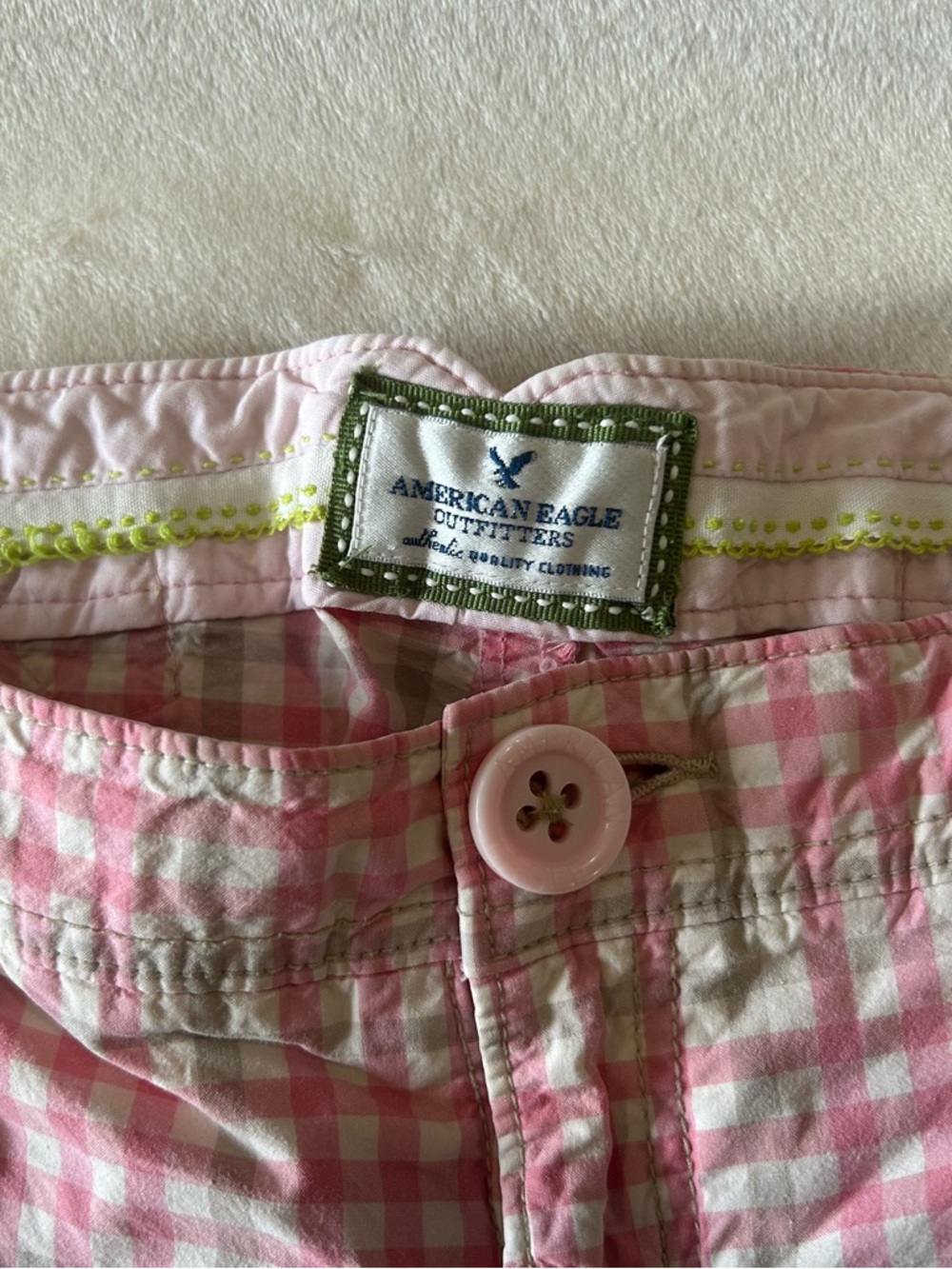 vintage american eagle plaid shorts!